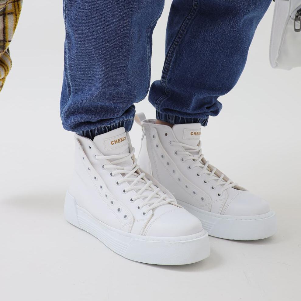 Chekich Оригинальная брендовая мужская спортивная кожаная обувь светло-коричневого цвета, повседневная спортивная обувь для ходьбы на шнуровке, на высоком каблуке и подошве средней длины, уличный стиль, мода 2023 г.