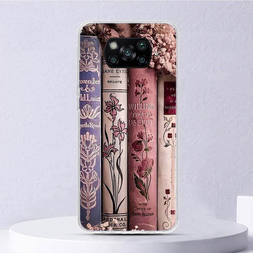 Иллюстрация «Читайте книги» Мягкий чехол для чтения для Xiaomi Poco X7 X6 X5 X4 X3 Nfc F7 Ultra F6 F5 Pro Чехол для телефона F4 Gt F3 M5S M4 M3 M