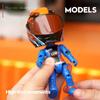 Transforming Bike Toy, Transforming Figure Bike Toy, Transforming Doll Action Figure - Q Version Figure, Articulated Figure, Bike Rider Collectible Mo