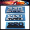 3D Premium TURBO 220 TURBO for Car Fender Trunk Rear Bonnet Decal Emblem Badge Sticker Accessories