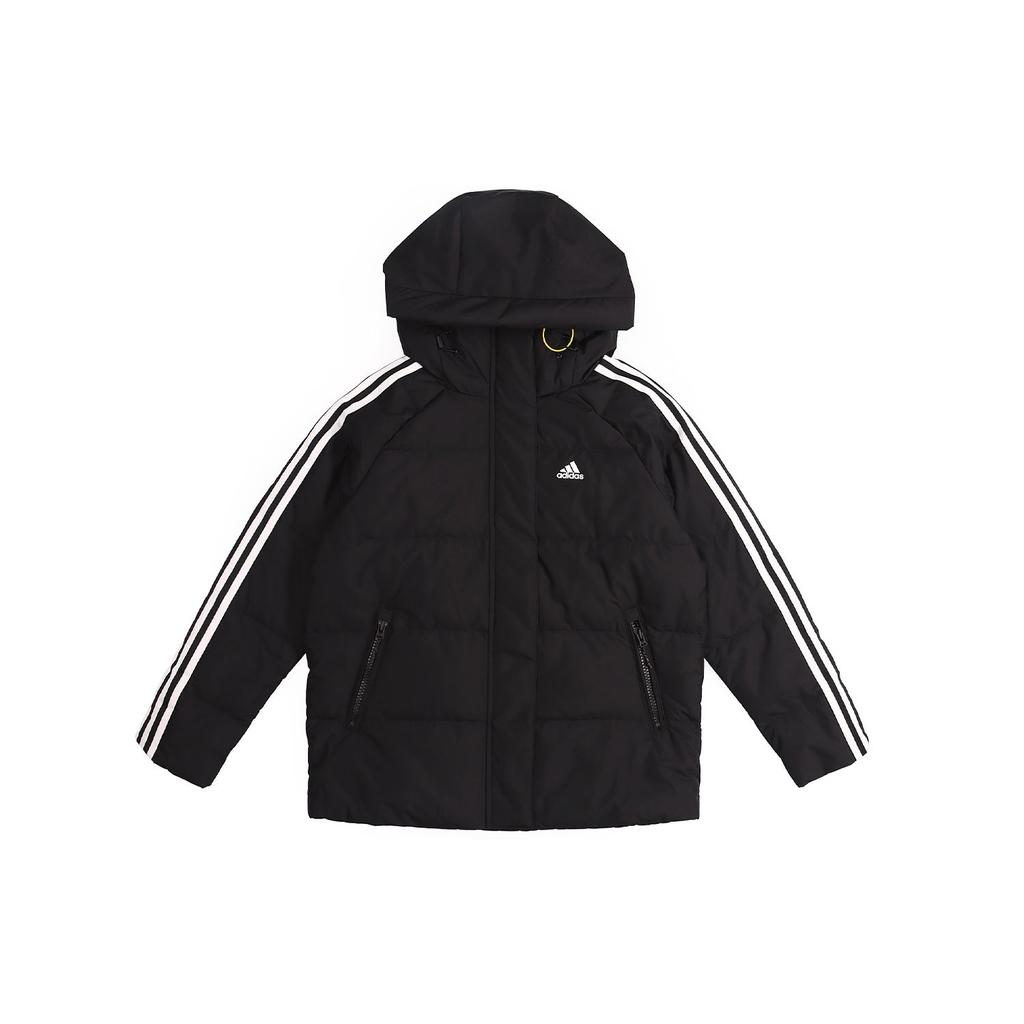 adidas Пуховик с капюшоном и длинными рукавами, женская верхняя одежда, черный GP5555