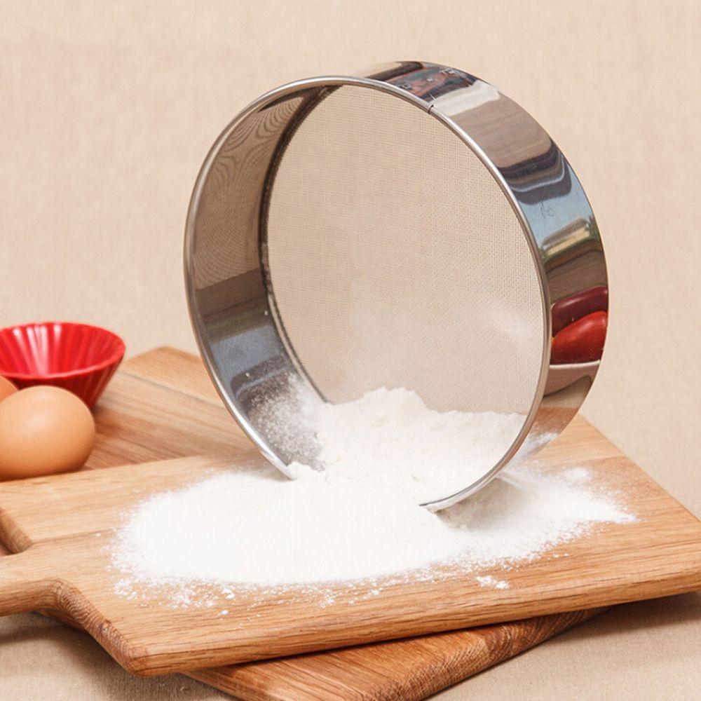 Cake Stainless Steel Kitchen Supplies Flour Sieve Sifting Powder Colander Sugar Filter Mesh