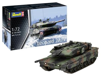 Revell 1/72 Немецкий Leopard II A7V Пластиковая Модель 03355 (танк)