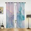 Marble Turquoise Pink Curtains for Bedroom Living Room Drapes Kitchen Children's Room Window Curtain Modern Home Decor