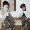 Spring and Autumn Children's Clothing Round Neck Solid Color Children's Knitted Cardigan All-match Cotton Sweater Long Sleeve Jacket