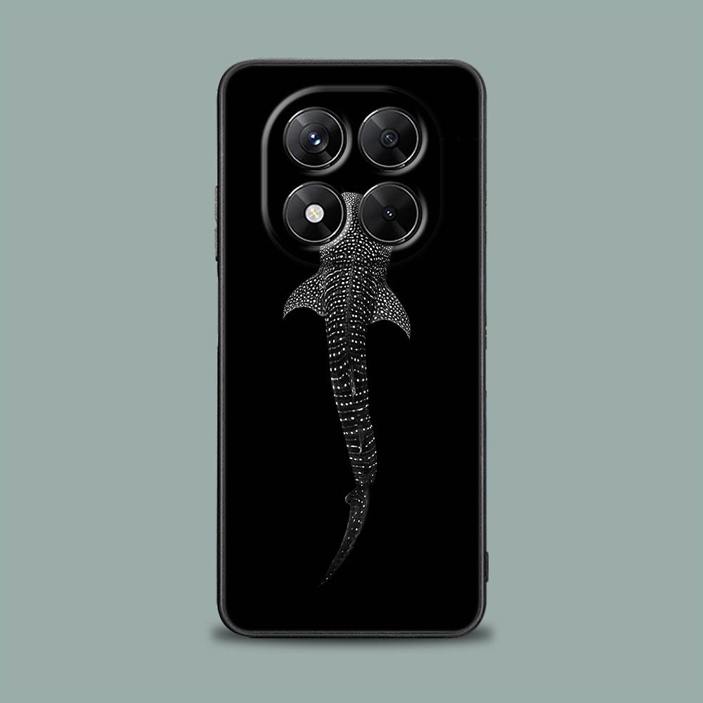 Чехол для телефона для Xiaomi Redmi 15C 14C 12C 13C Redmi Note 15 14 13 12 11 10 Pro Plus 5G 12S Мягкий чехол Океан Кит Акула Плавает