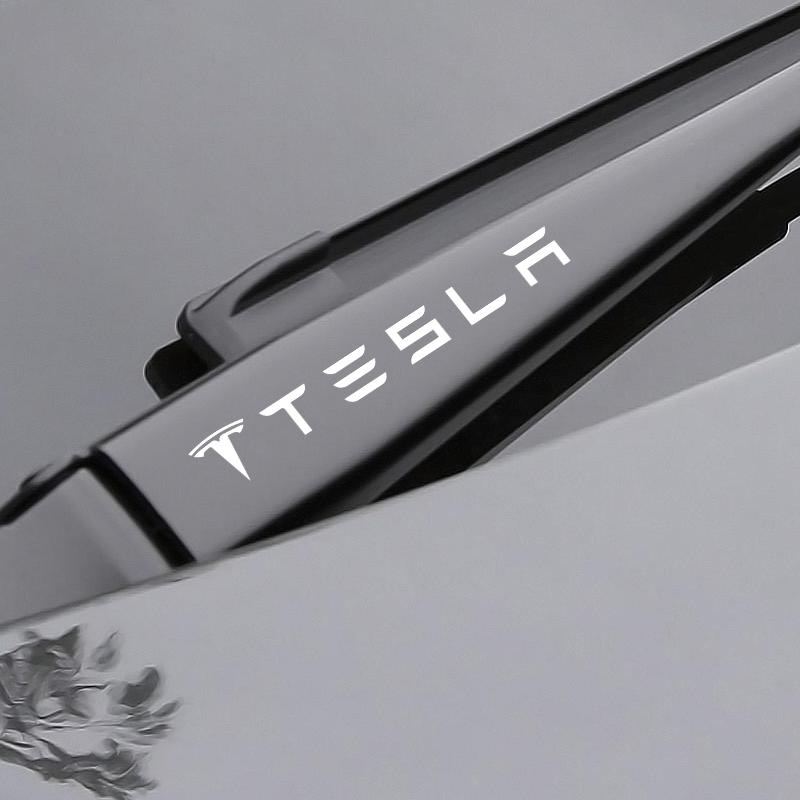 4Pc Car Door Handle 3D Stickers Tire Rear View Mirror Decals Styling For Tesla Model S Model X Model Y Cybertruck Model 3 Model Y