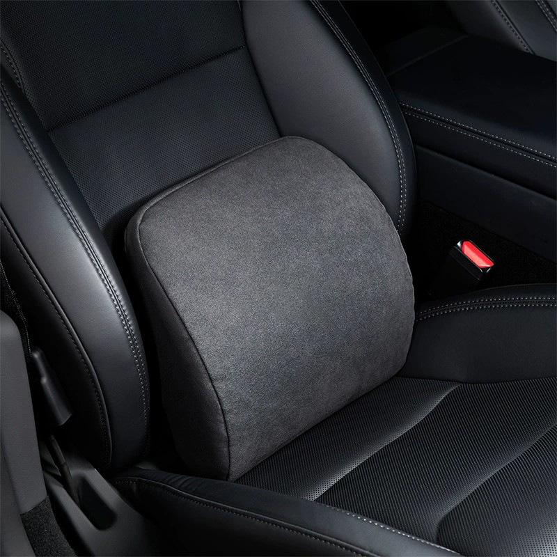 Headrest Neck Pillow for Tesla Model 3 Highland Model Y Juniper YL Suede Headrest Lumbar Support for Car Comfortable Traveling