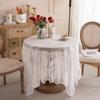 French Romantic Pastoral Lace Tablecloth Dessert Table Wedding Decoration Photo Coffee Table Tablecloth Dining Table Cloth Large Round Table