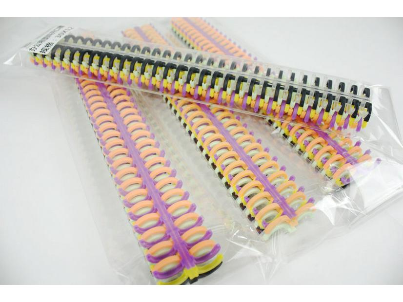Plastic Loose Leaf Rings, 6-Pack - Openable Binding Strips for Office Use, Free Shipping