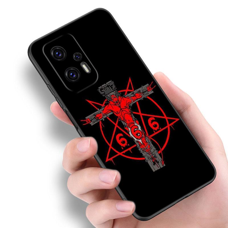 Demonic Satanic Scary Skull Phone Case For Xiaomi POCO F2 F3 M2 M3 M4 X3 X4 Pro NFC F4 GT 5G F1 X2 C3 C31 C40 M5S Black Cover