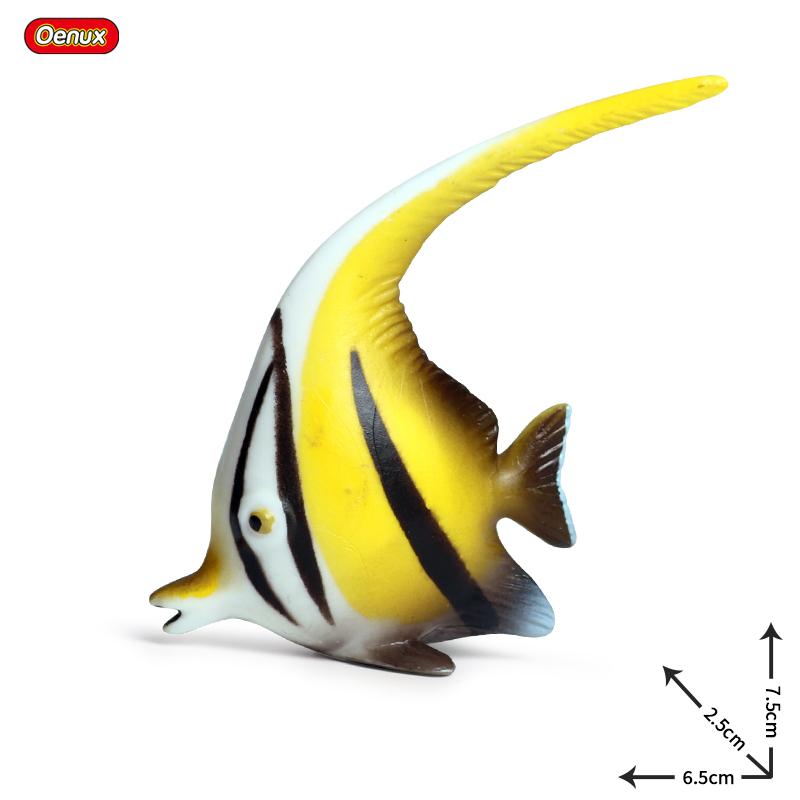 Oenux Модель Морская жизнь Рыба-клоун Лосось Окунь Морское Океаническое Животное Фигурки ПВХ Высокое Качество Образование Миниатюра Пляж Детская Игрушка