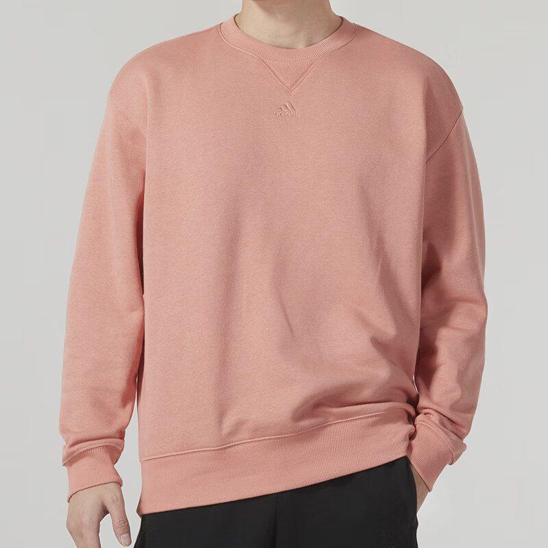 Adidas Sweatshirts Men's Peach Crew Neck Moderate Regular IJ6904