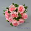 10-Head French Rose Bouquet: Wedding & Home Decor Flowers