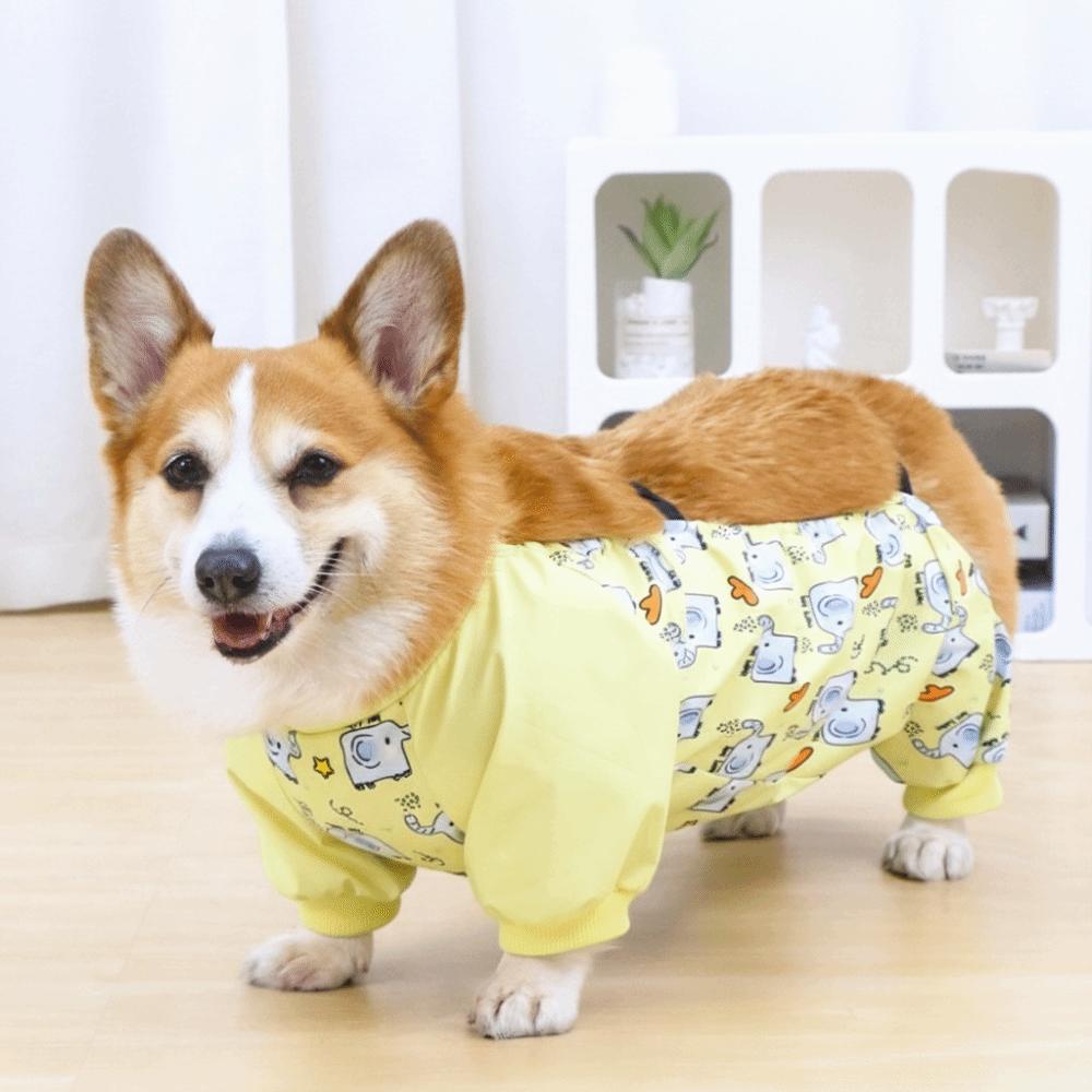 Waterproof Dog Dust-proof Clothing Anti-Slip Breathable Dog Jumpsuit Adjustable High-elasticity Dog Leg Protectors All-Season
