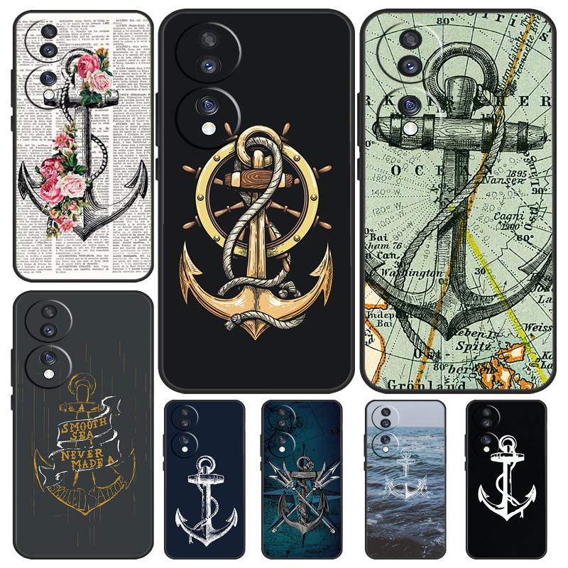 Чехол Anchor Sea Beach для Honor X9b X9a X8a X7a X6a X6 X7 X8 X9 8X 9X Honor Magic 5 Pro 50 70 90 Lite