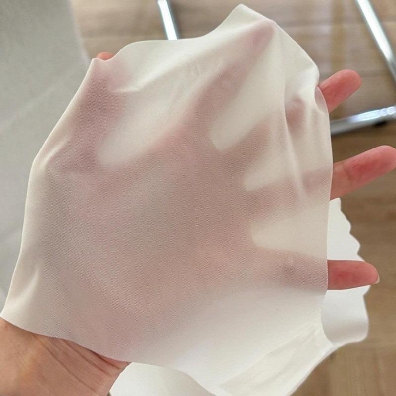 Женские прозрачные трусики Ice Silk с низкой талией, сексуальное однотонное нижнее белье с волнистым краем в форме буквы Т