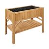 Jardinière surélevée - HB92 Divit - Bois résistant aux intempéries - Étagères intégrées - 119x53x124 cm