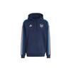 Adidas Arsenal France Capsule Collection Letter Print Three-Stripe Drawstring Hoodie Men Hoodie Collegiate-Navy-Blue HZ9990