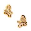 Les Trésors De Lily [L4301] - Gold Plated 'Butterflies' Earrings - 11x10 Mm