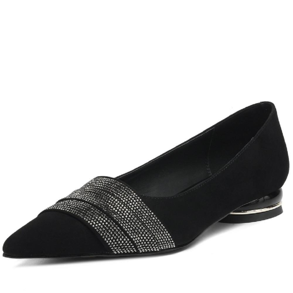 Мода 2025 Новые Туфли Женские Элегантные Модные Туфли-Лодочки на Квадратном Каблуке с Заостренным Носом из Замши Туфли на Высоком Каблуке Туфли для Платья Zapatos Mujer