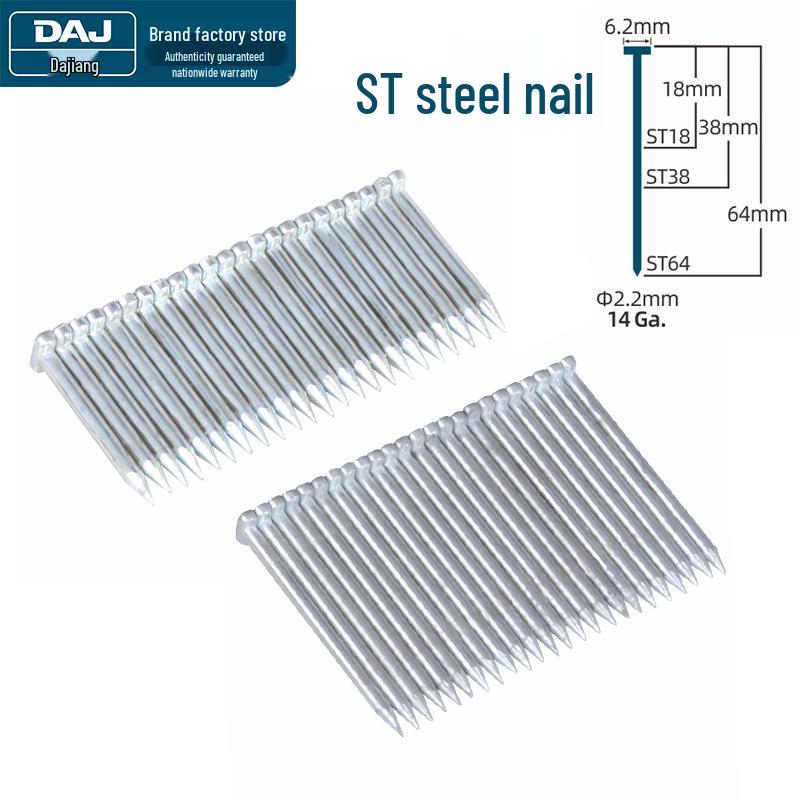 Pneumatic F30 Straight Nail Gun for Woodworking, Compatible with F10-F50 Strip Nails