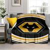 Wolves Football Club Emblem Printed Throws Blanket Soft Flannel Blankets for Couch Bed Gifts for Men Women Picnic blanket Christmas gifts