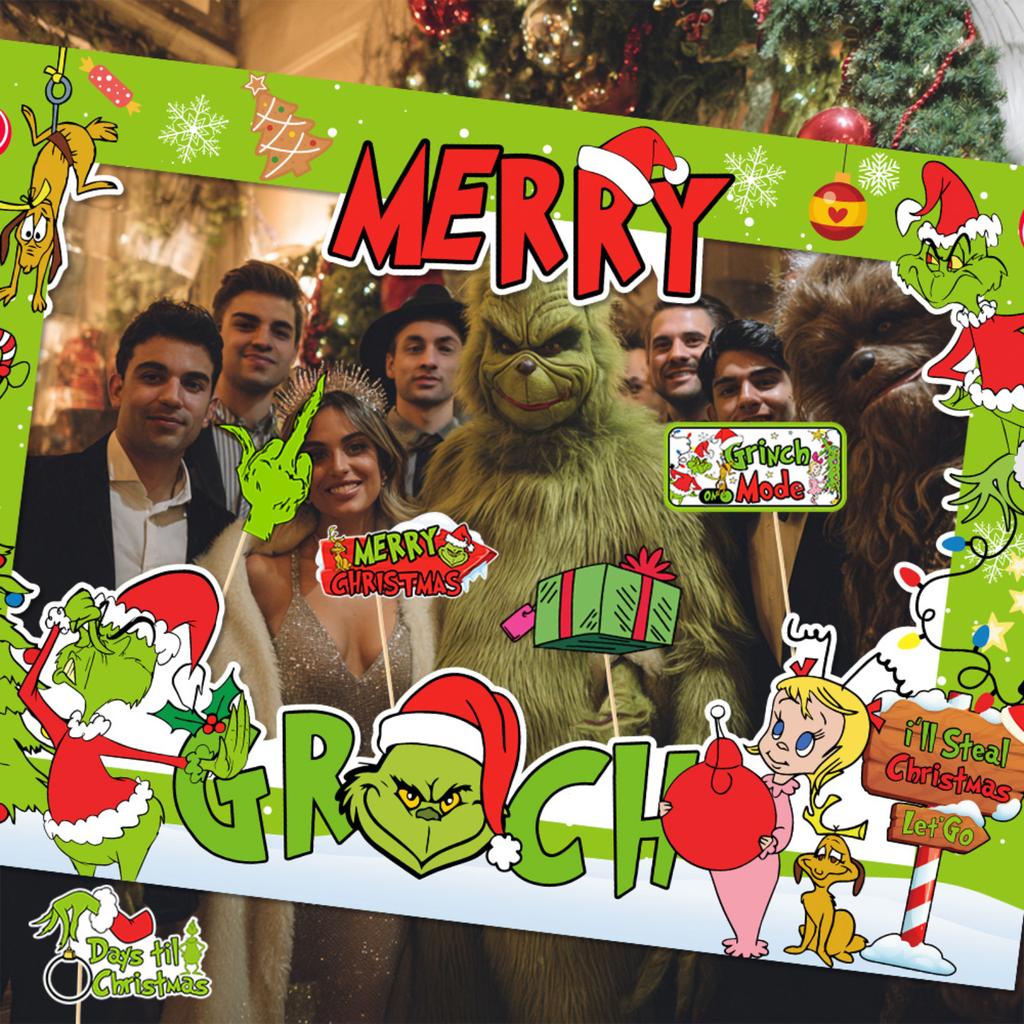 Christmas Decorations: Adult Children's Photo Frame Props Party Supplies