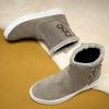 Men's High Rise Cotton Boots 2024 Winter Cotton Snow Boots Warm Plush Cotton Shoes Fashion Trend Men's Shoes
