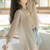 Women's Sunscreen Clothing Thin and Sheer Cardigan for Outerwear In Summer Long-sleeved Shirt Coat Suitable for Petite Women