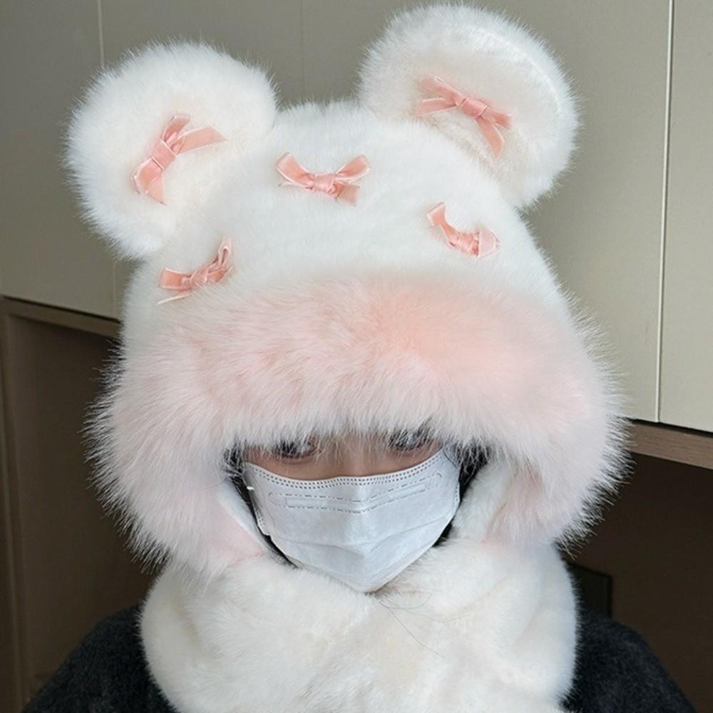 Защита слуха Шапка-ушанка с защитой слуха Утолщенная шапка Лей Фэн Балаклава Женская/Для девочек