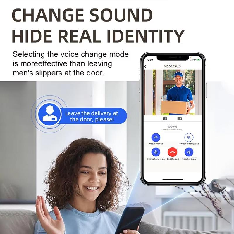 Водонепроницаемый беспроводной уличный дверной звонок IP65 с солнечным козырьком от дождя, камера, цифровой глазок для двери Tuya Eye, видеодомофон для умного дома