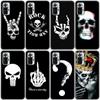 Rock And Roll Cool Skull Silicone Phone Case For Xiaomi Redmi Note 11 10 9 8 Pro 11T 10T 10S 9S 8T 9 9A 9C 9T Black Cover Coque