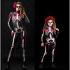 Woman Cosplay Skeleton Rose Sexy Bodysuit Halloween Devil Ghost Specter Jumpsuit Romper Party Carnival Performance Scary Costume