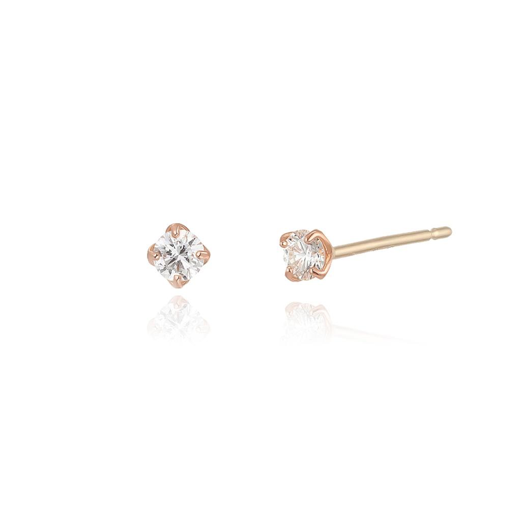 LLOYD L-Diamond Close-to-Basic 14k Gold Earrings LEF22005D