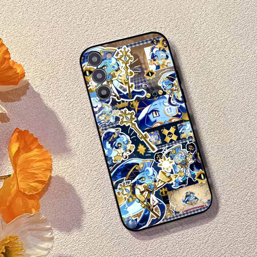 C-Cookie Run Game Phone Case Black Silicone Soft For Samsung Galaxy A73,A72,A71,A70,A53,A52,A51