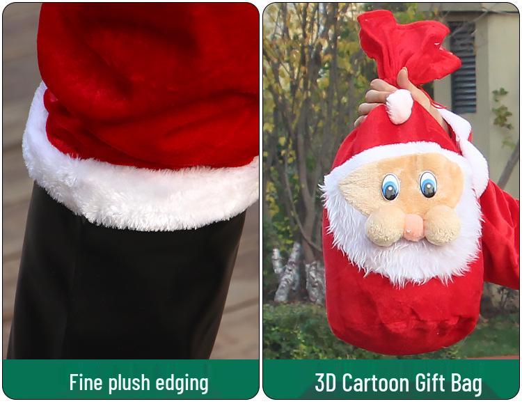 Комплект костюма Санта-Клауса для взрослых - Мужской и женский размер плюс Рождественский наряд