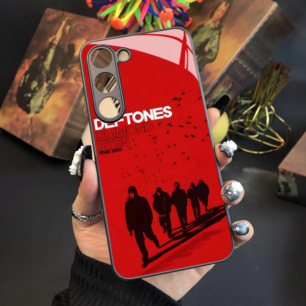 Модный Чехол Deftones для Телефона Samsung Galaxy S26 S25 S24 S23 S22 S20 S21 Ultra Plus Fe Цветной Серебряный Чехол