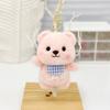 Cute Plush Otter Keychain Charm Fluffy Animal Bag Pendant Perfect For Gifts