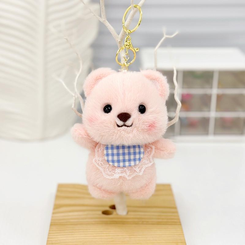 Cute Plush Otter Keychain Charm Fluffy Animal Bag Pendant Perfect For Gifts
