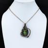 Copper Ruby Zoisite Pendant Copper Wire Wrapped Gemstone Pendant Handmade Designer Pendant Copper Wire Jewelry Amazing Pendant Gift For Wife