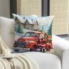 Flax Christmas Cushion Cover Luxury Xmas Throw Pillow Case Merry Christmas Pillow Cover  Bed