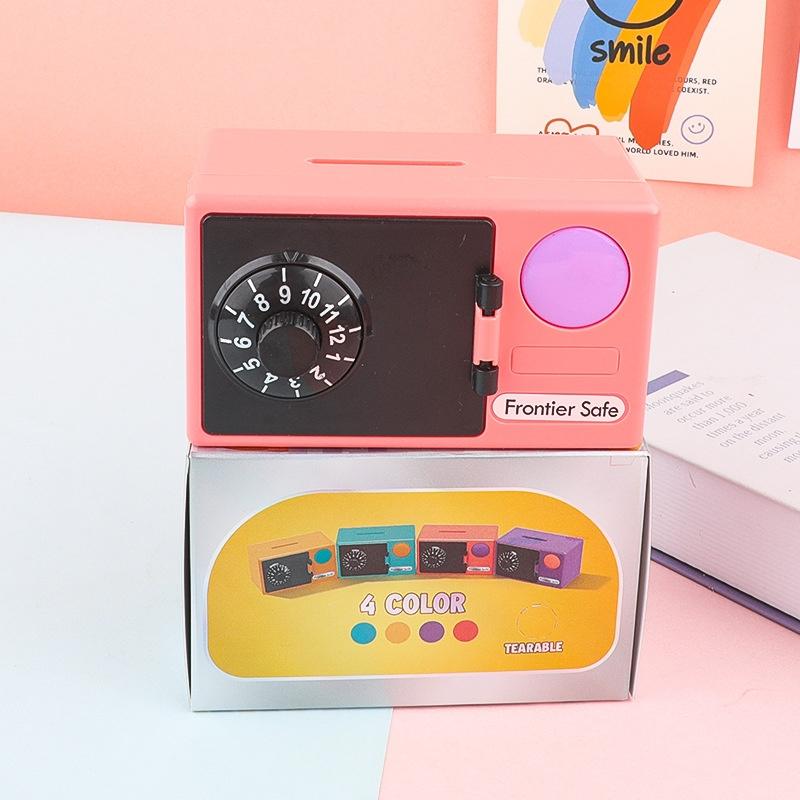 Mini ATM Piggy Bank Electronic Password Safe Kids Money Savings Box Coin Cash Deposit New Year Gift