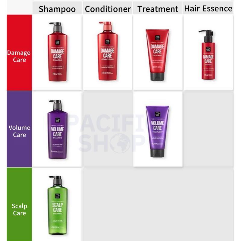 Mise En Scene Professional Damage, Volume, шампунь для ухода за кожей головы 680 мл, кондиционер Damage 680 мл