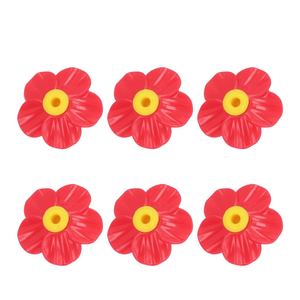 24pcs Hummingbird Feeders Replacement Flowers with Cleaning Brush for Outdoor Hanging Bird Feeder