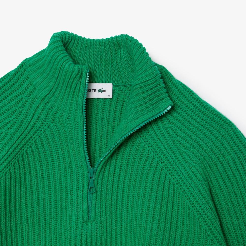 [Lacoste] Women's 3D Half-Zip Sweater AF2528-54NLDM