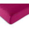 Fitted Sheet All Sizes 100% Cotton/57 Threads/cm² - Fuchsia - 180 X 200 Cm