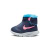 Nike Амортизирующие износостойкие термо ботинки высокие для малышей сине-розовые для младенцев и малышей 922870-400