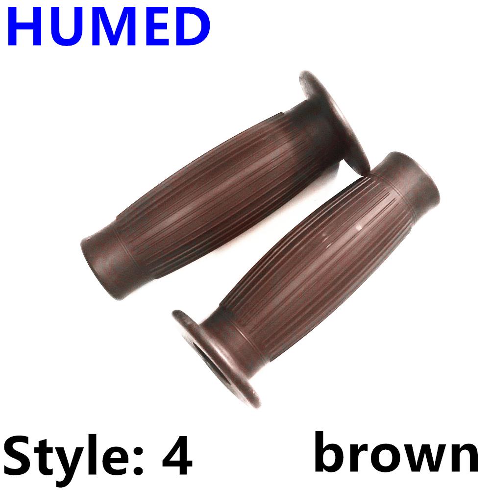 1 inch 25mm/28mm Vintage Motorcycle Handle Grip Non Slip Rubber Throttle Grip For Cafe Racer Cruiser Dirt Bike 883 1200 72 XL Throttles 2