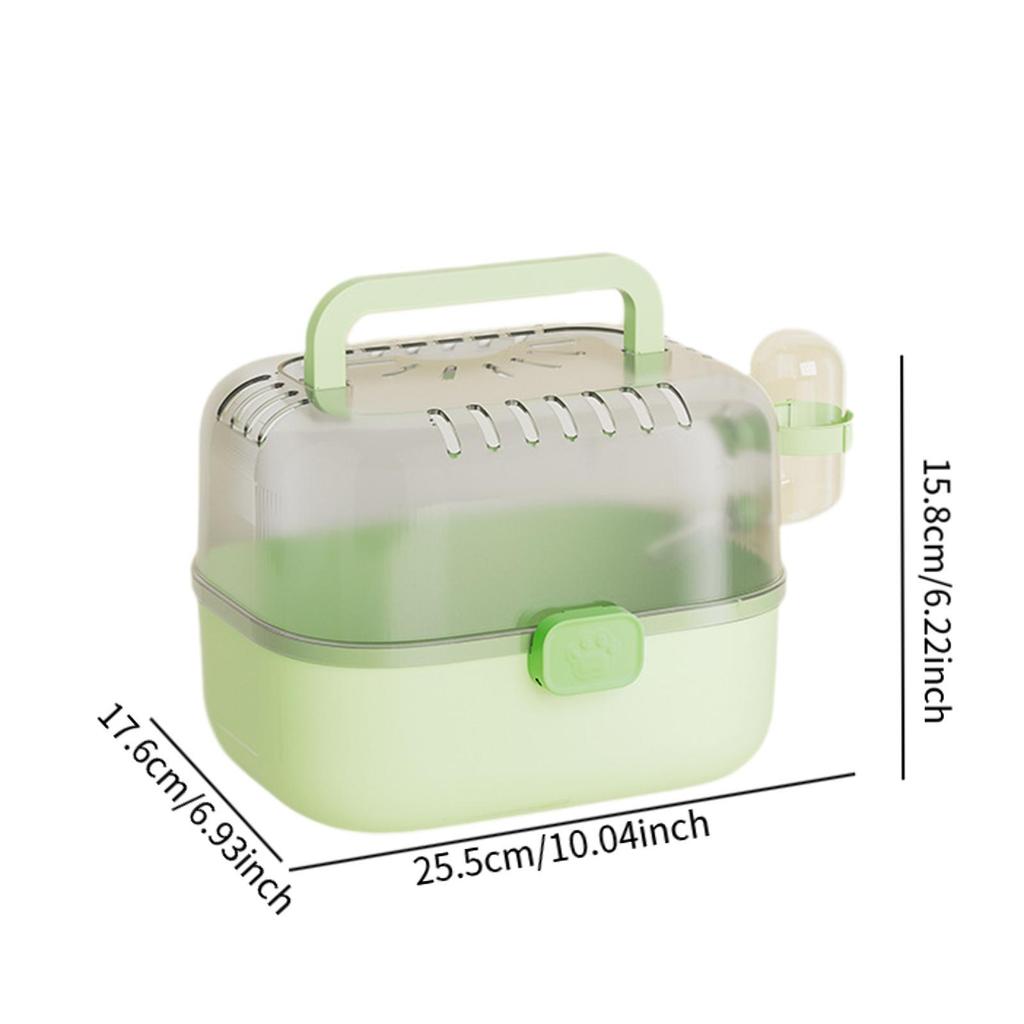 Hamster Cage Carry Case Convenient Enclosure Ventilation Versatile Small Animal Cage for Sugar Glider Hedgehog Small Animals